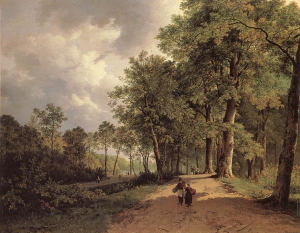 Barend Cornelis Koekkoek View of a Park